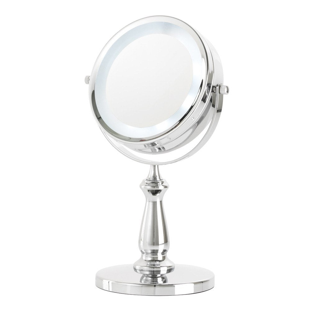 Danielle 5X Lighted LED Chrome Vanity Mirror - A Glamorous Essential!