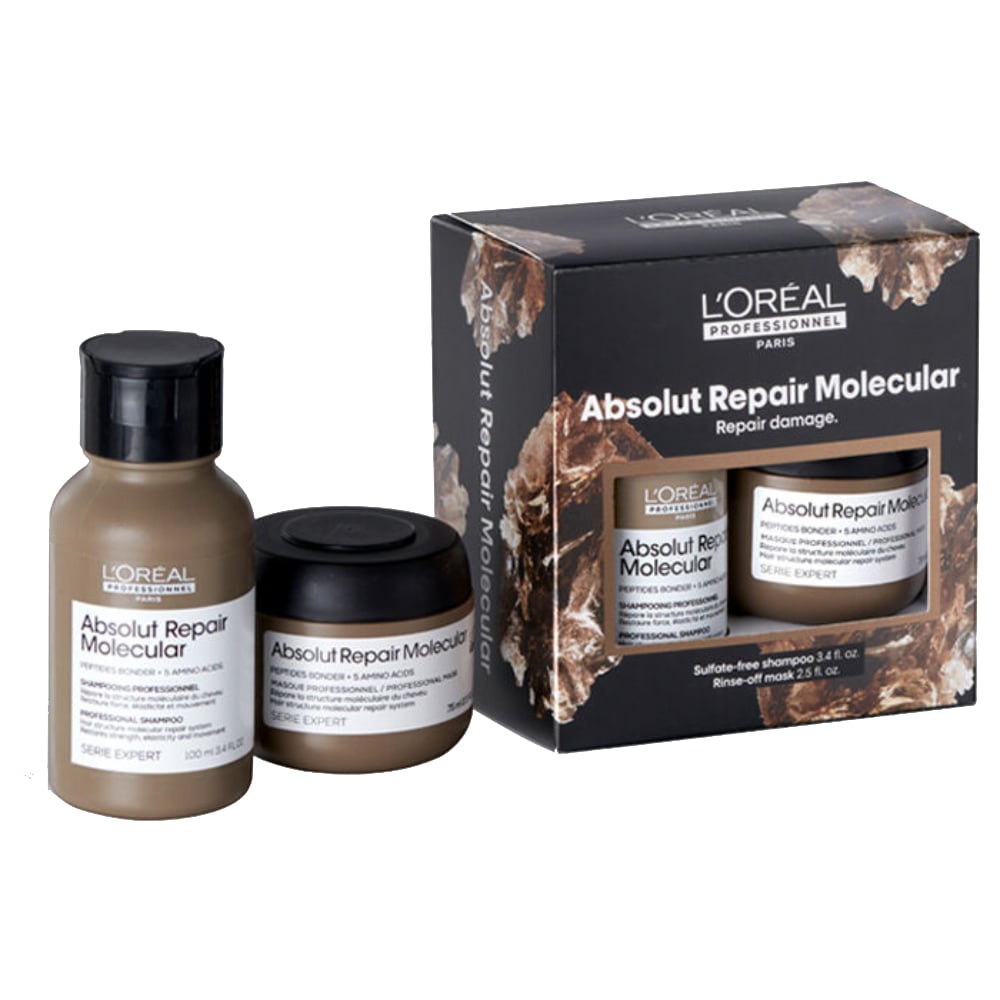 L'Oréal Professional Absolut Repair Molecular Mini Holiday Set - Transform Your Hair This Season!