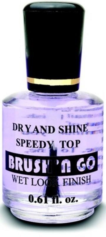 DURI Brush N Go Super Fast Top Coat - 0.61 OZ: Get a Stunning Wet Look!