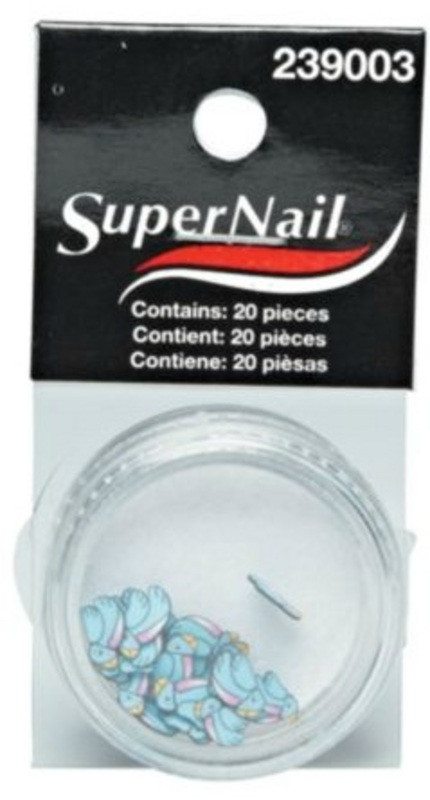Super Nail Blue Bird Nail Art - 20 Count Pack