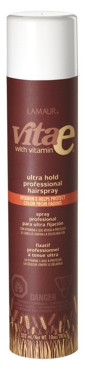 LAMAUR VITA E Ultra Hold Hair Spray - 10 OZ, Ideal for All Hair Types