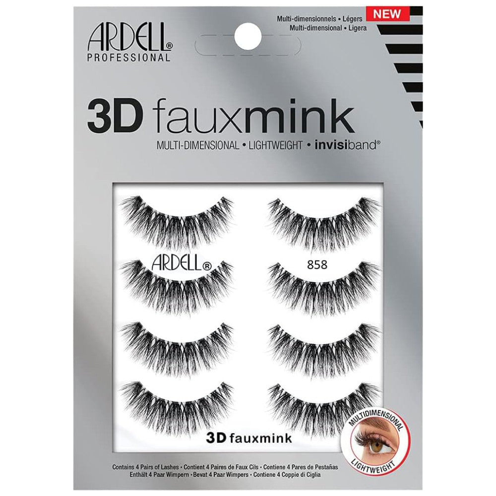 Ardell 3D Faux Mink #858 4-Pack - Elevate Your Eye Game!