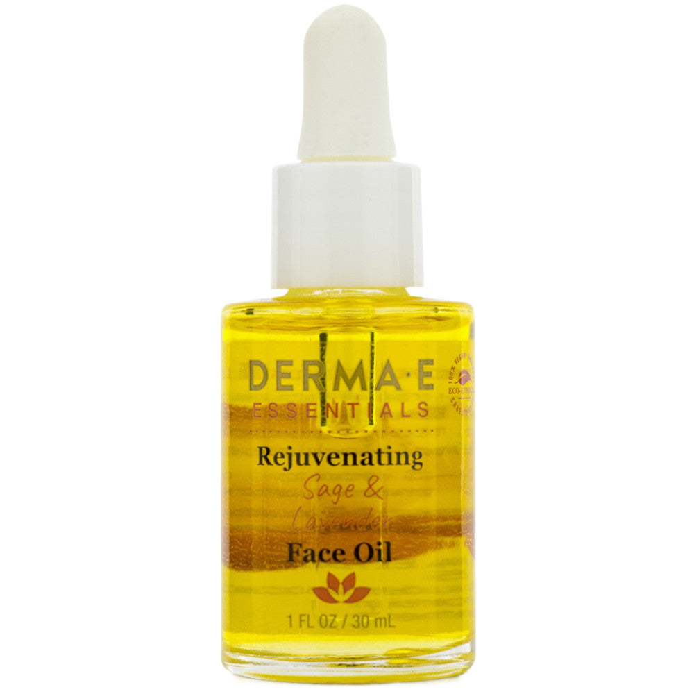 Derma E Sage & Lavender Rejuvenating Face Oil - 1 oz