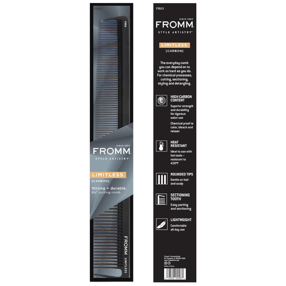 Fromm 8.5-Inch Carbon Cutting Comb: Your Ultimate Styling Companion