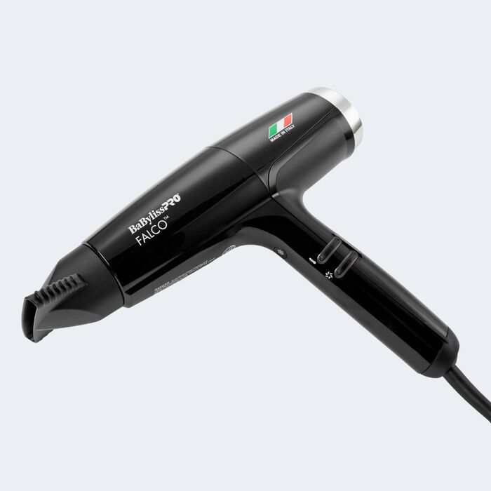 Babyliss Pro Nano Titanium Italian High-Speed Falco Professional Hair Dryer - Black