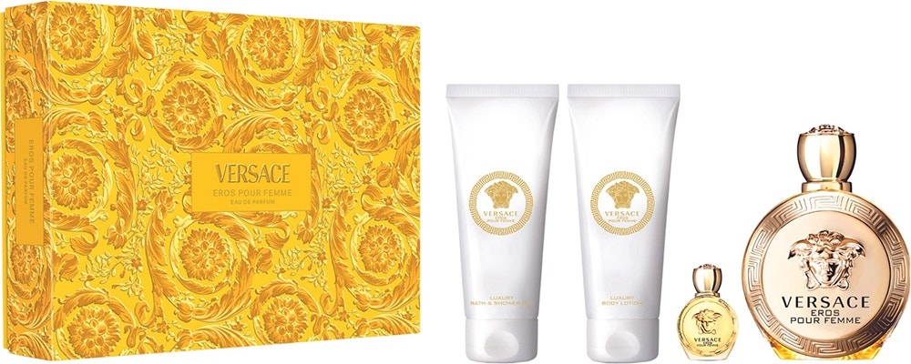 Gianni Versace Eros Pour Femme 4-Piece Luxury Gift Set