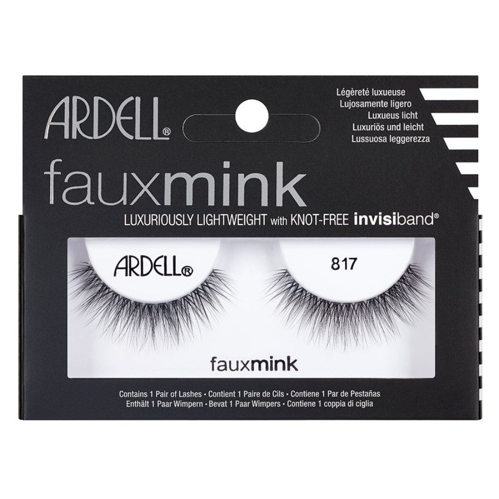 Ardell Enchanting Faux Mink Strip Lash 817 in Stunning Black