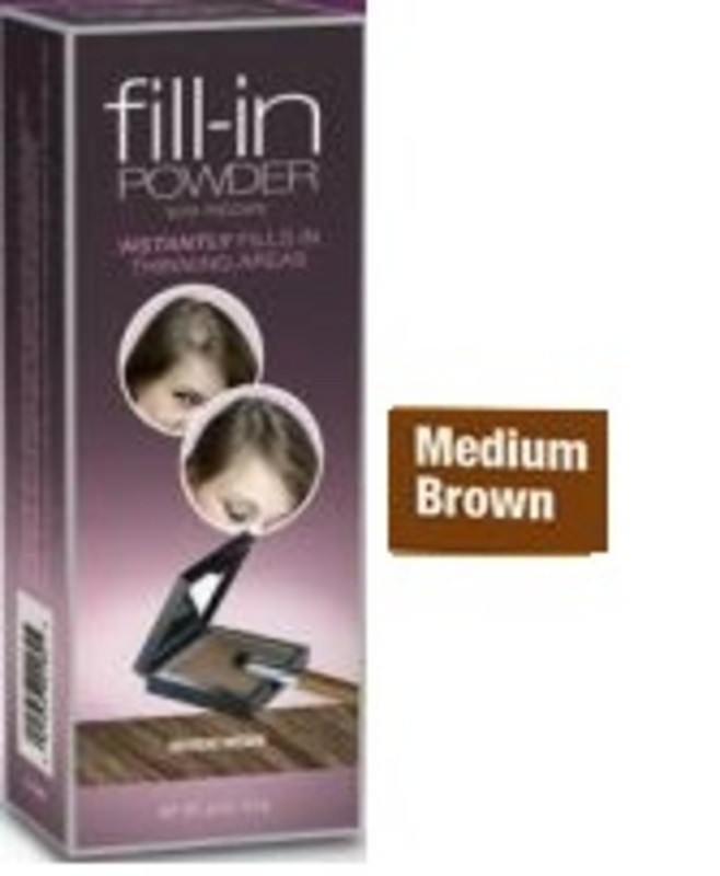 IRENE GARI Medium Brown Gray Cover Fill-In Powder - Instant Hair Transformation!