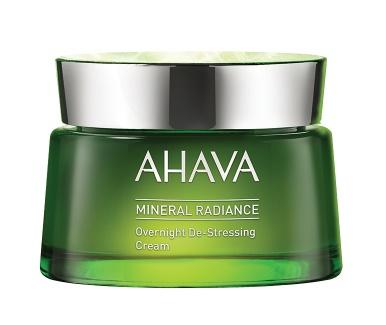 Ahava Mineral Radiance Overnight De - Stressing Cream: 1.7 oz for Radiant Skin