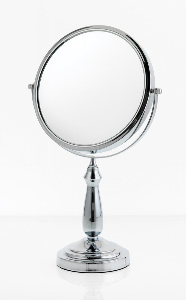 Gorgeous Danielle 10X Chrome Large Column Stem Vanity Mirror - Upgrade Your Vanity Now!