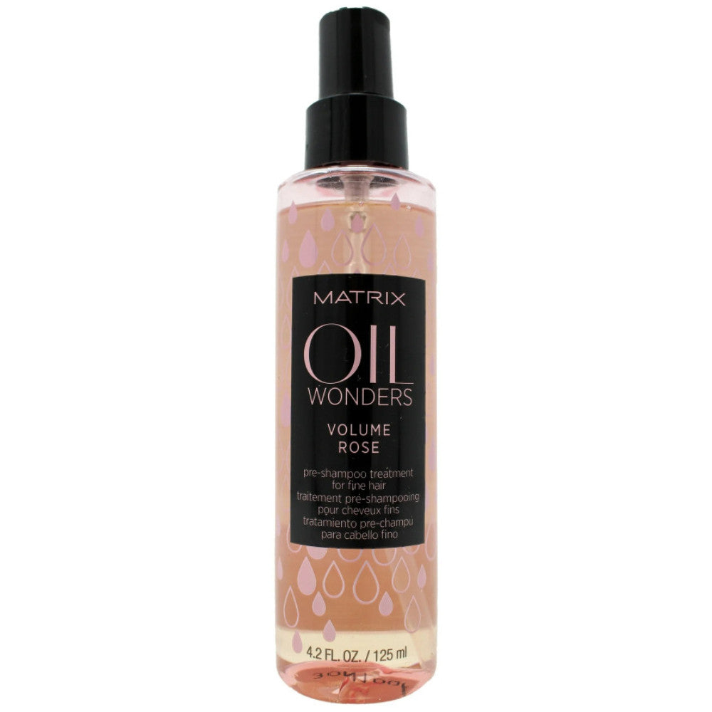 Matrix Oil Wonders Volume Rose: Magical Pre - Shampoo Treatment for Fine Hair (4.2 oz)