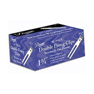 Diane Double Prong Clips - 1 3/4 Inches, 80-Piece Pack