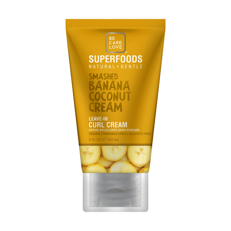 Be.Care.Love Banana Coconut Leave-In Curl Cream - 5 oz, Transform Your Curls!