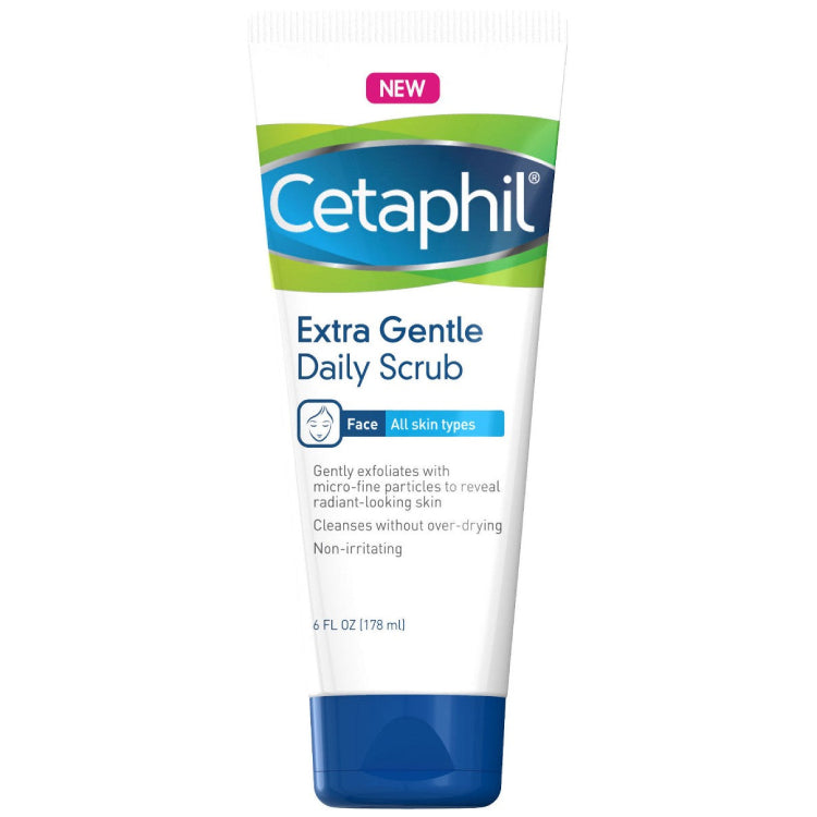 Cetaphil 6 Oz Extra Gentle Daily Facial Scrub - Reveal Radiant Skin!