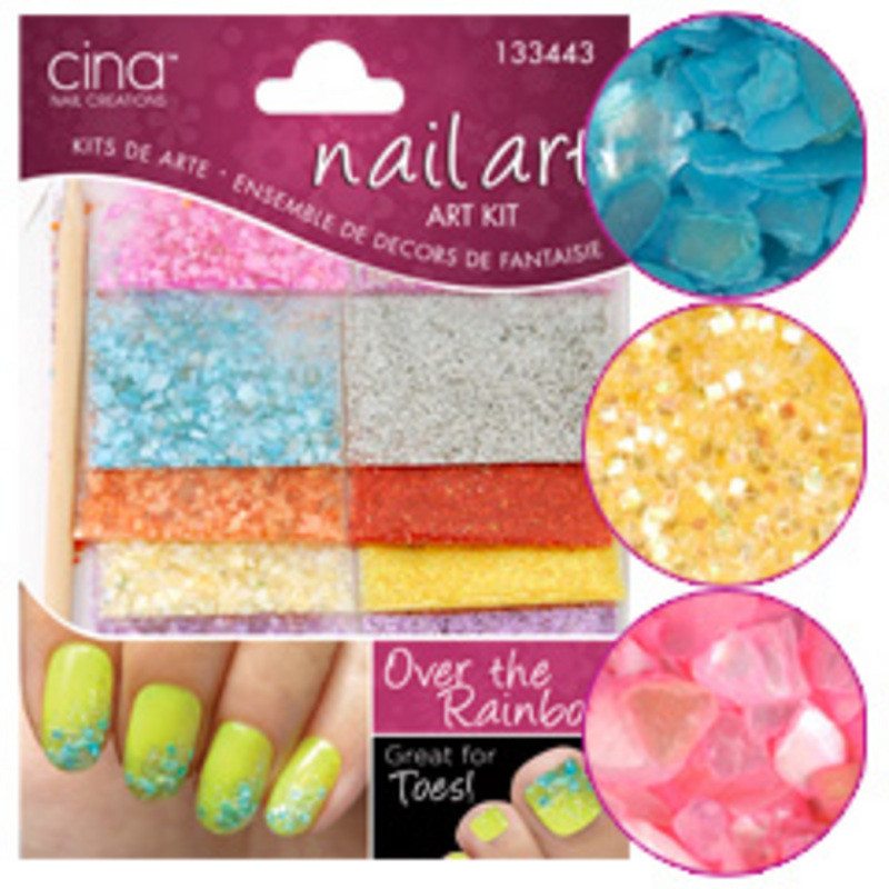 Cina Over The Rainbow Enchanting Crushed Shells and Glitter Kit