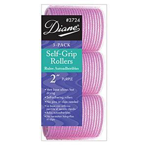 DIANE Purple Self - Grip Vent Rollers, 2 - inch, 3 - pack