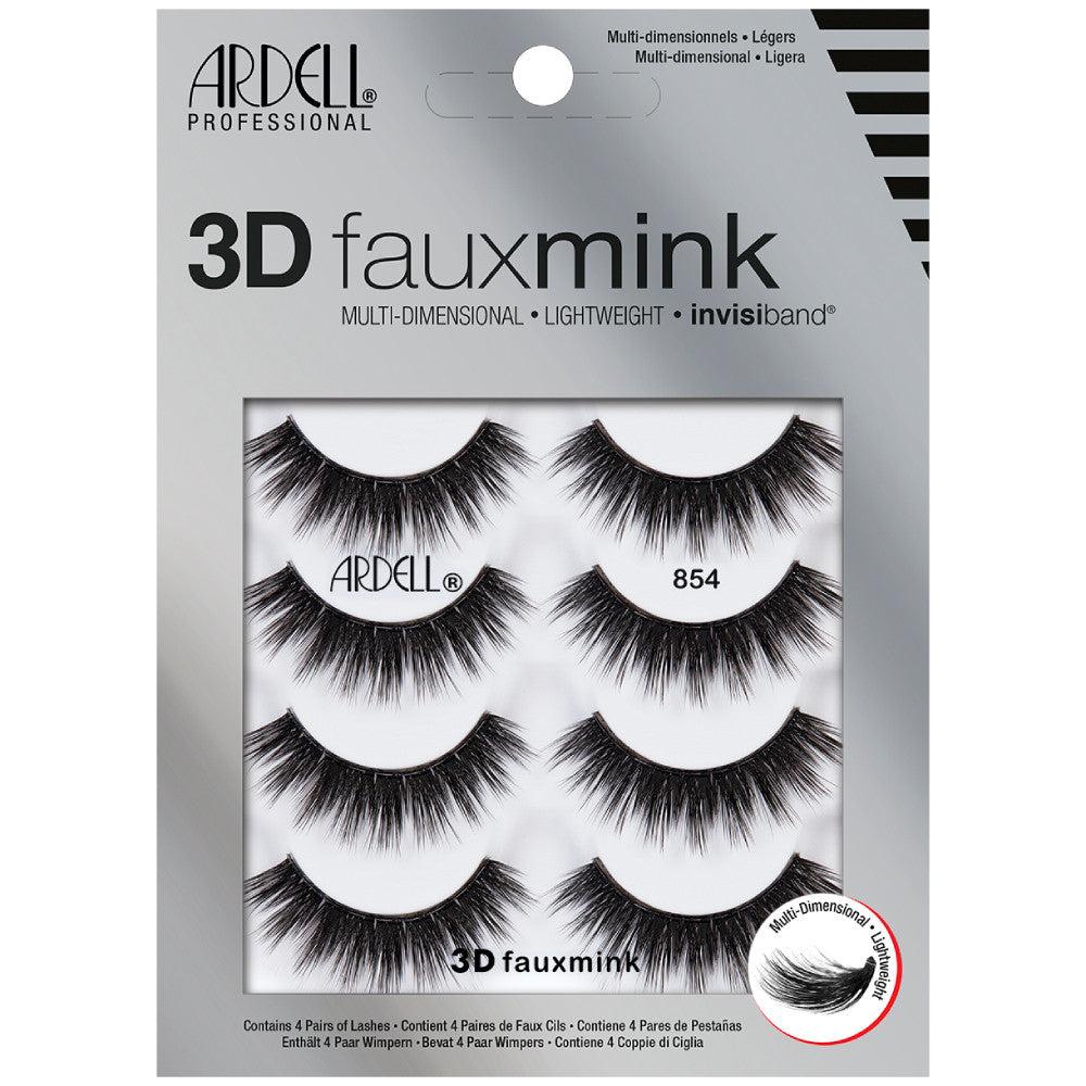 Ardell 3D Faux Mink 854 4-Pack - Unleash Your Glam!