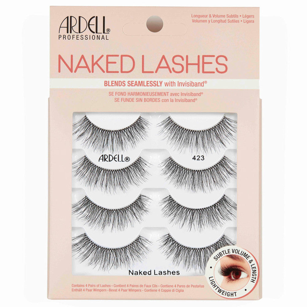 Ardell Naked Lashes #423 - 4 Pack for Stunning Eyes