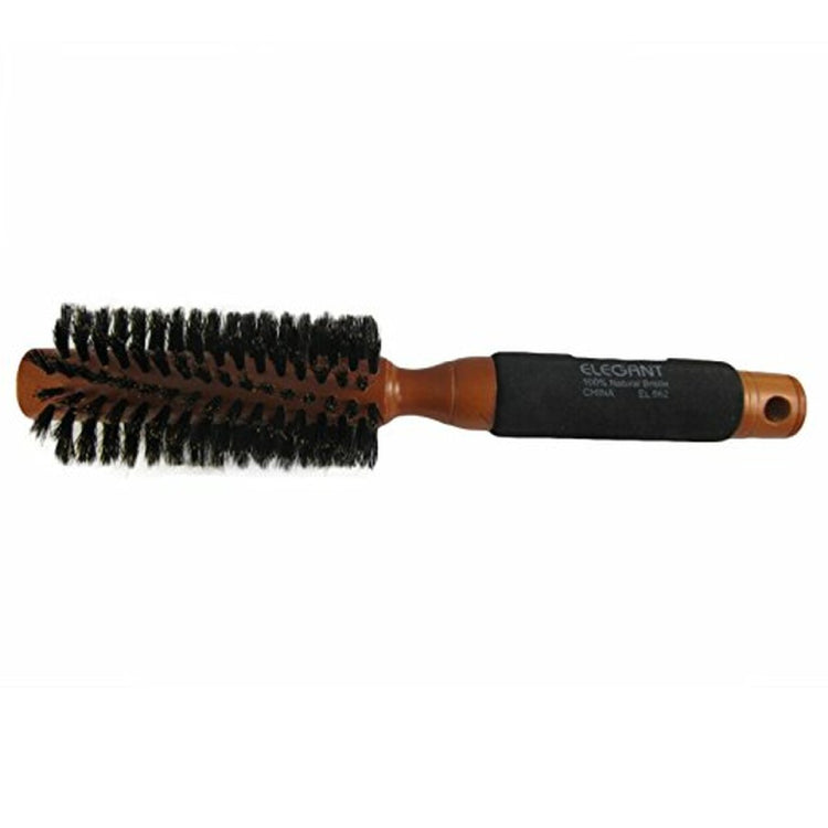 Elegant Brush #862: 100% Boar Bristles, Soft Handle - Small Size
