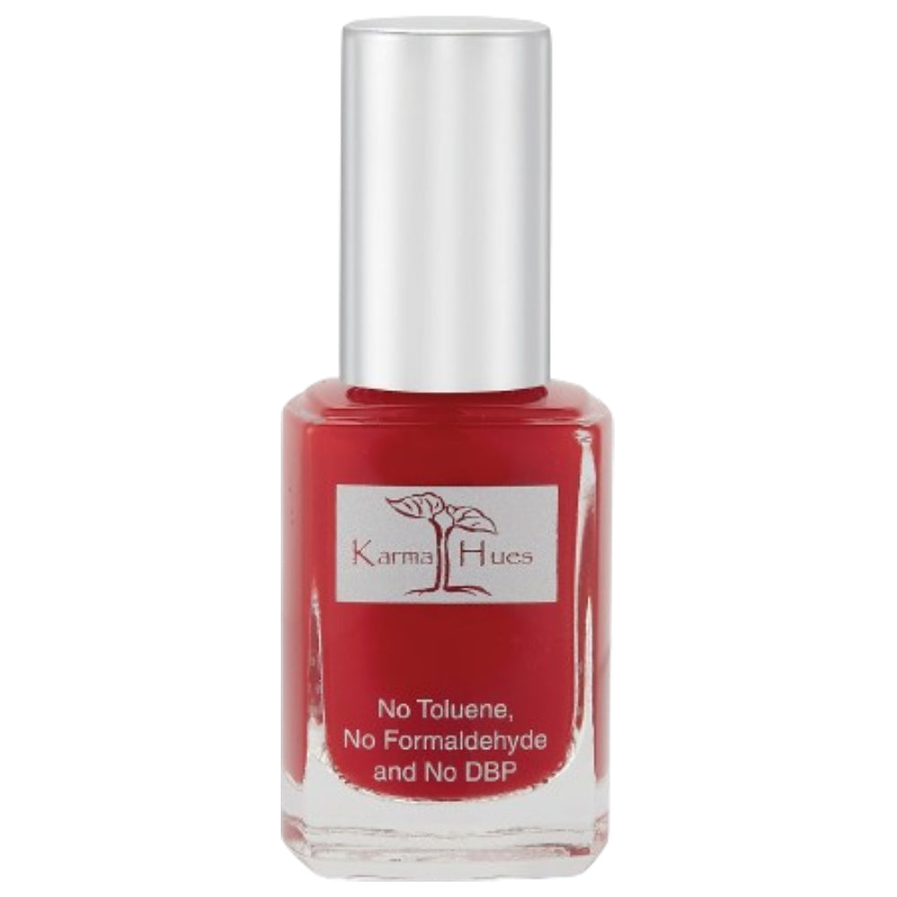 Karma Naturals Vibrant Red Nail Polish: Even & Elegant