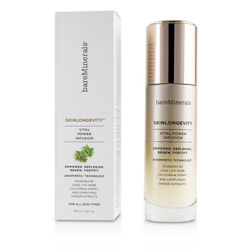 Bare Minerals Skinlongevity Vital Power Infusion: Unleash Your Skin's Youthful Vitality - 3.4 oz