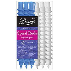 Diane Medium 1/2-Inch Spiral Rods - 6 Pack