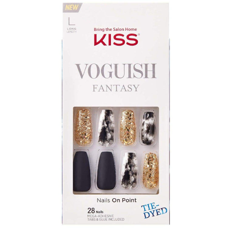 Kiss Voguish Glue-On Fantasy Nails - New York: Unleash Your Fashion Fantasy!