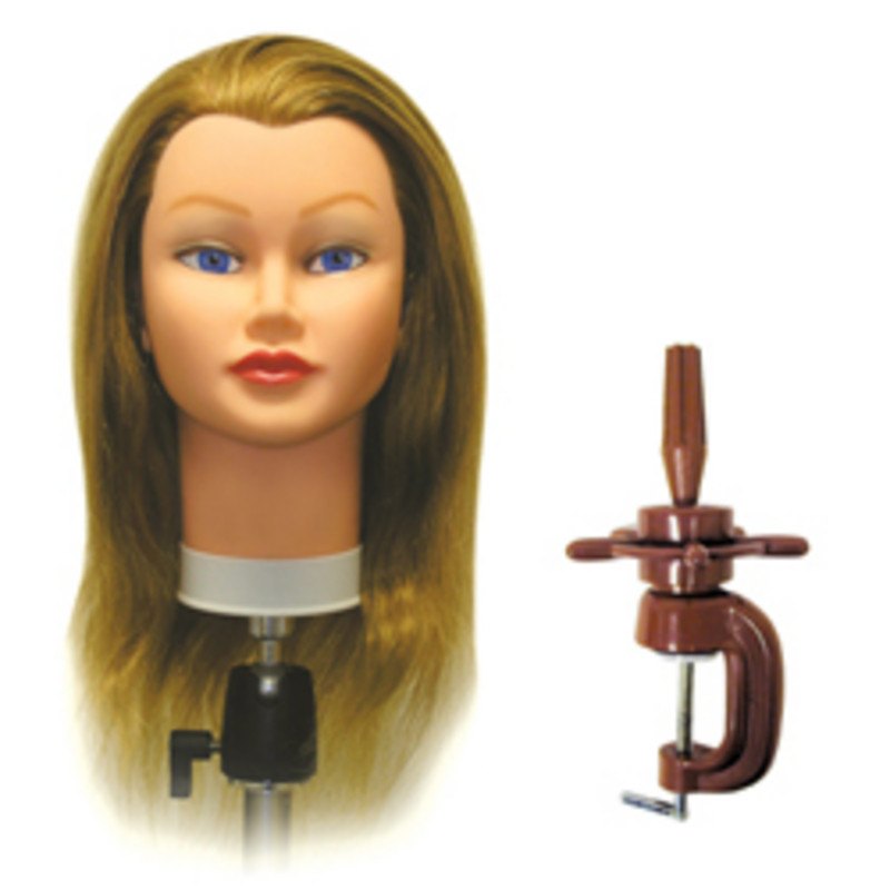 Get the Gorgeous CELEBRITY HAIR MANIKINS SAM II BLONDE! 100% HUMAN HAIR with Base