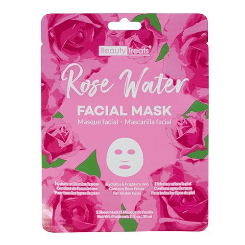 Indulgent Beauty Treats Rose Water Facial Mask - Single Sheet