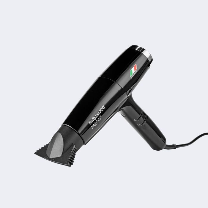 Babyliss Pro Nano Titanium Italian High-Speed Falco Professional Hair Dryer - Black