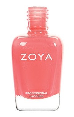 Zoya #839 Tulip Nail Polish - A Delightful Pastel Salmon Shimmer