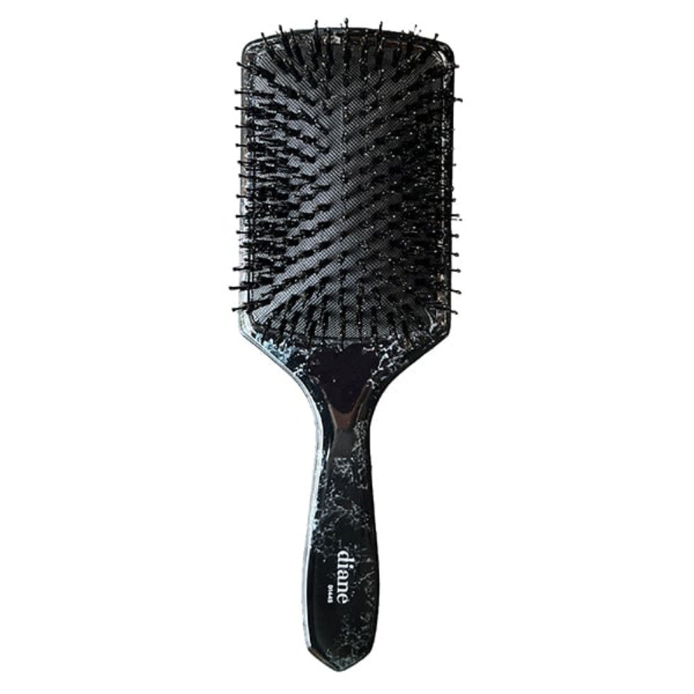 Diane's Luxurious Black Marble Square Paddle Brush - Transform Your Hair Today!