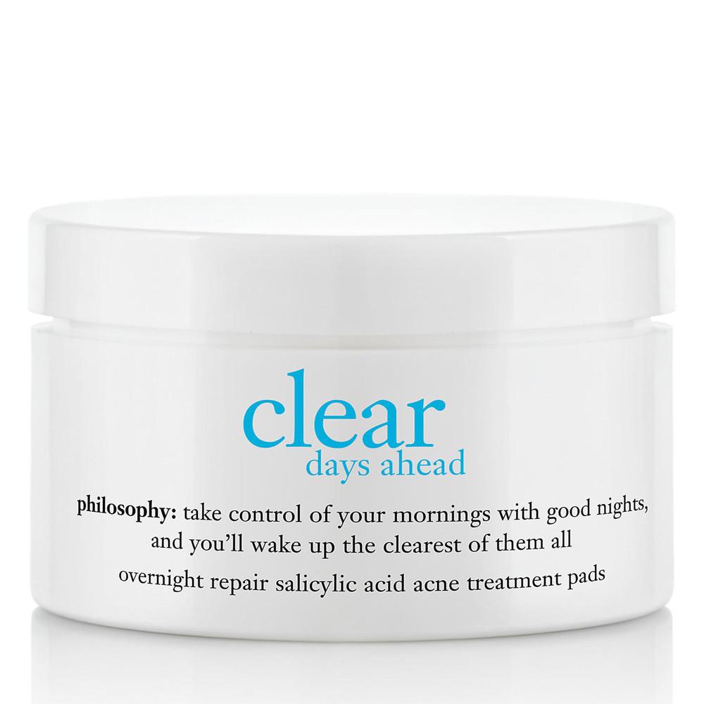 Philosophy Clear Days Ahead: Transformative Overnight Salicylic Acid Acne Treatment Pads - 60 Count
