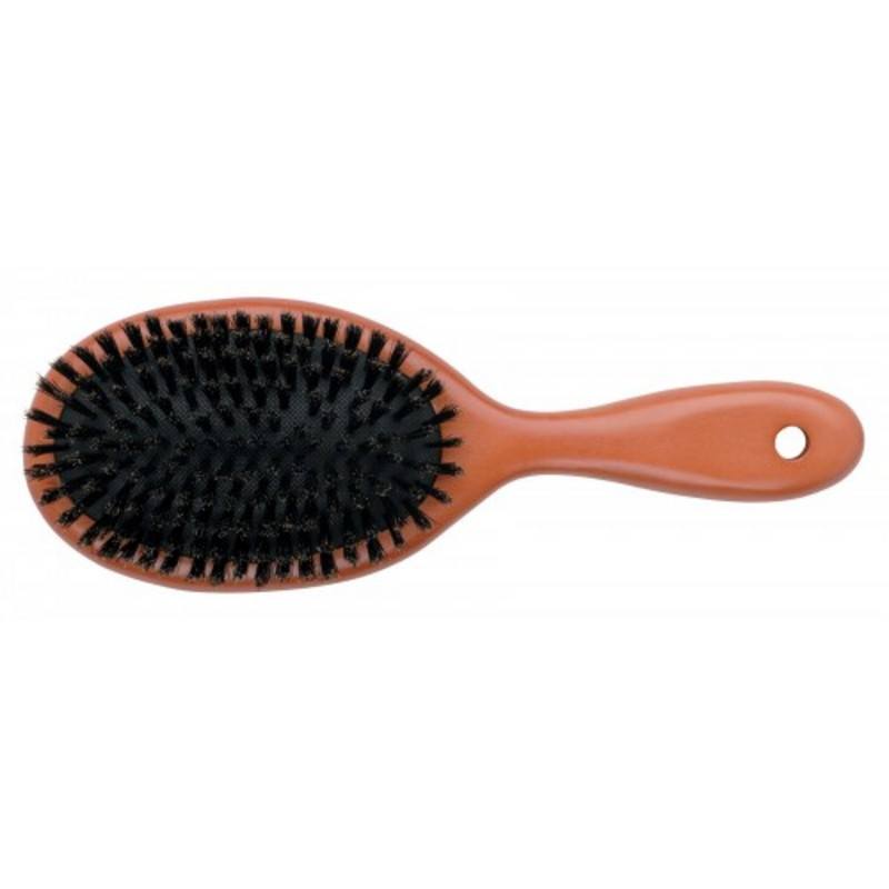 DIANE Small Oval Paddle Brush - A Charming Wood and Boar Bristle Delight