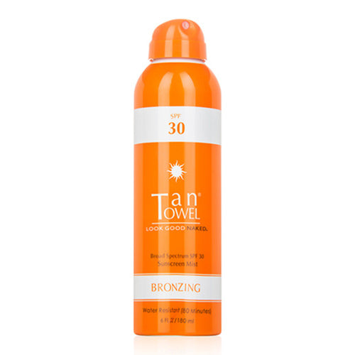 Tan Towel SPF 30 Bronzing Mist - 6 Oz - Get an Instant Glow!